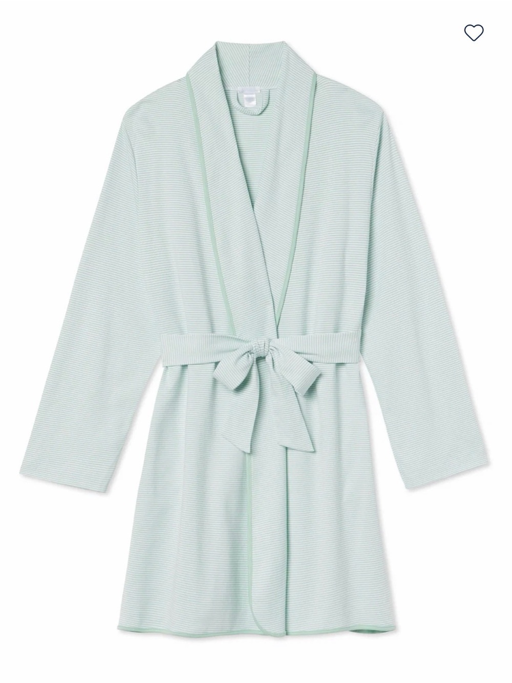 LAKE Pima Short Robe in Parisian Green